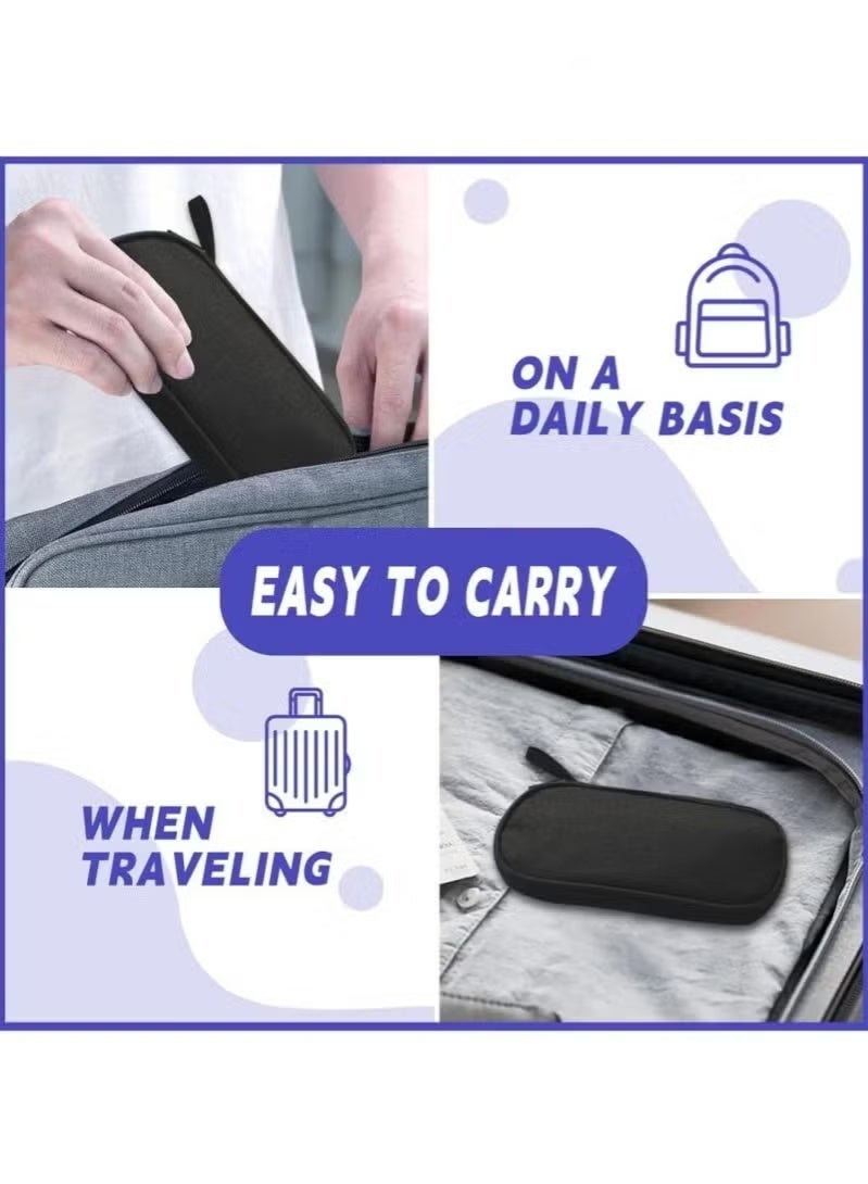 حقيبة سفر محمولة لتبريد الأنسولين، مزودة بحجرة تبريد معزولة، صغيرة الحجم وخفيفة الوزن، مع أكياس ثلج قابلة لإعادة الاستخدام، مصممة خصيصًا للسفر الطبي، مجموعة واحدة - Image 5